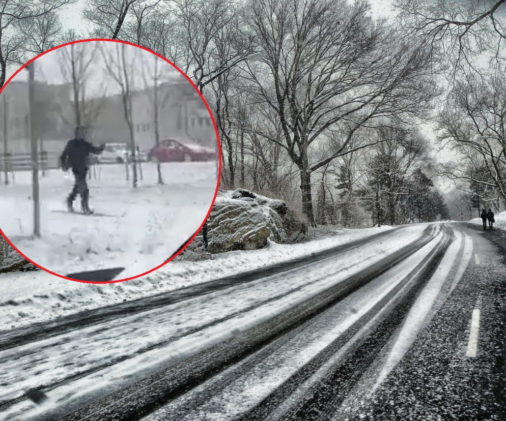 Nie wszyscy stoją w korkach! Mieszkaniec Poznania znalazł sposób na atak zimy