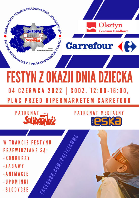 Festyn z okazji Dnia Dziecka na placu przed Carrefour