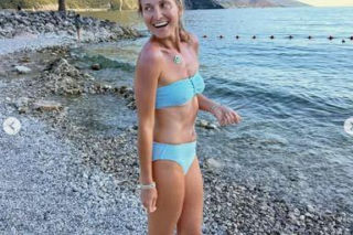 Joanna Moro na wakacjach