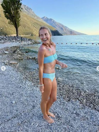 Joanna Moro na wakacjach