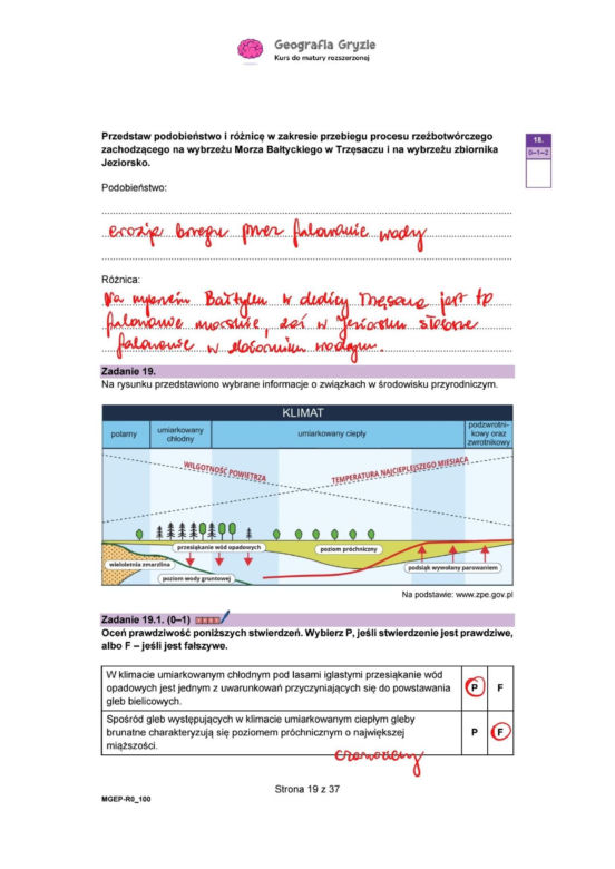 Matura próbna 2026: geografia rozszerzona - wszystkie odpowiedzi do arkusza CKE 15.01.2026