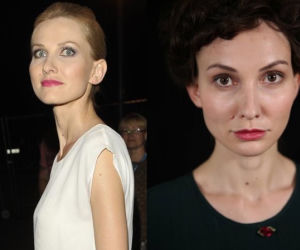 Joanna Moro jako brunetka w roli tancerki w serialu Talianka
