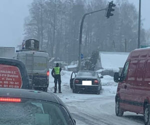 Atak zimy w Białymstoku i województwie podlaskim 09.02.2021 [ZDJĘCIA]