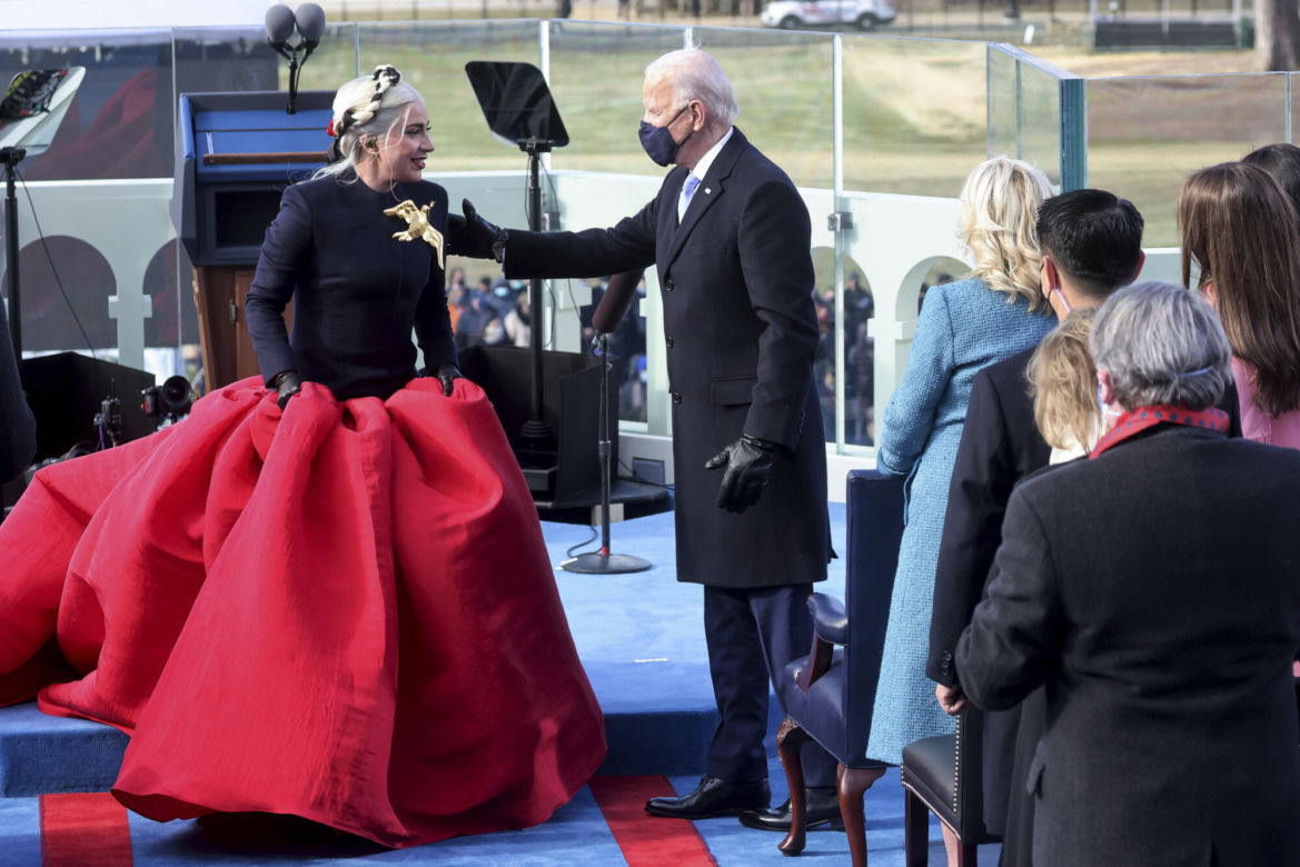Lady Gaga na inauguracji Joe Bidena