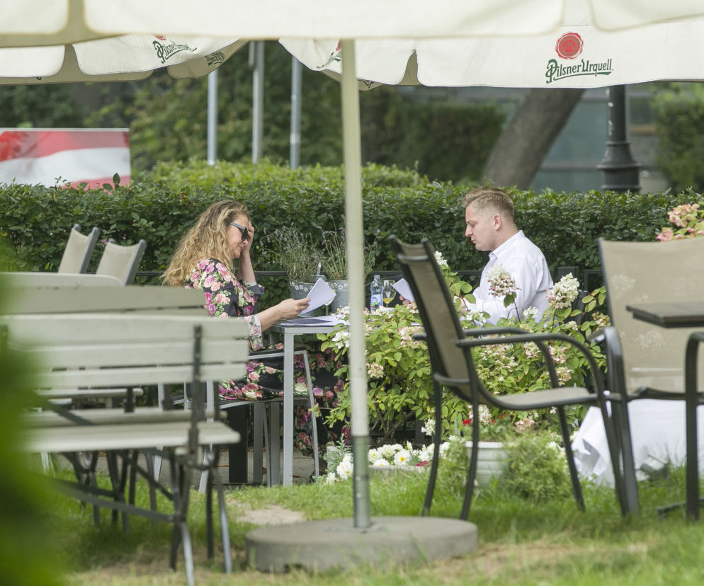 Spotkanie Jakuba Stefaniaka PSL i Katarzyny Piekarskiej SLD
