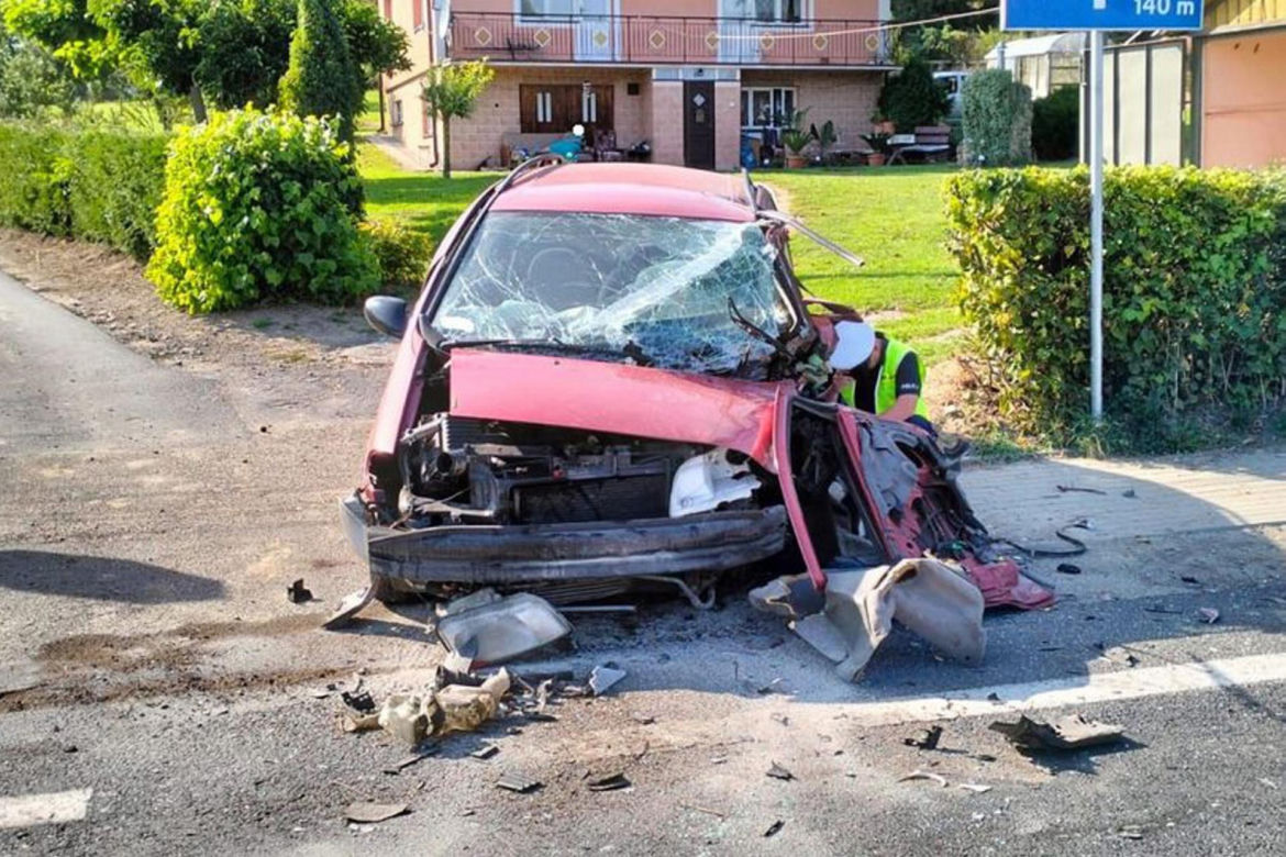 Wypadek w miejscowości Wyżne