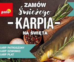 Świeży karp w POLOmarkecie na zamówienie. Świąteczny spokój zaczyna się wcześniej! Do wyboru: płaty, dzwonko, patroszony
