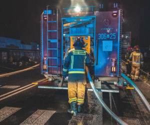 Pożar na targowisku przy ul. Bakalarskiej wybuchł w nocy z 26 na 27 grudnia