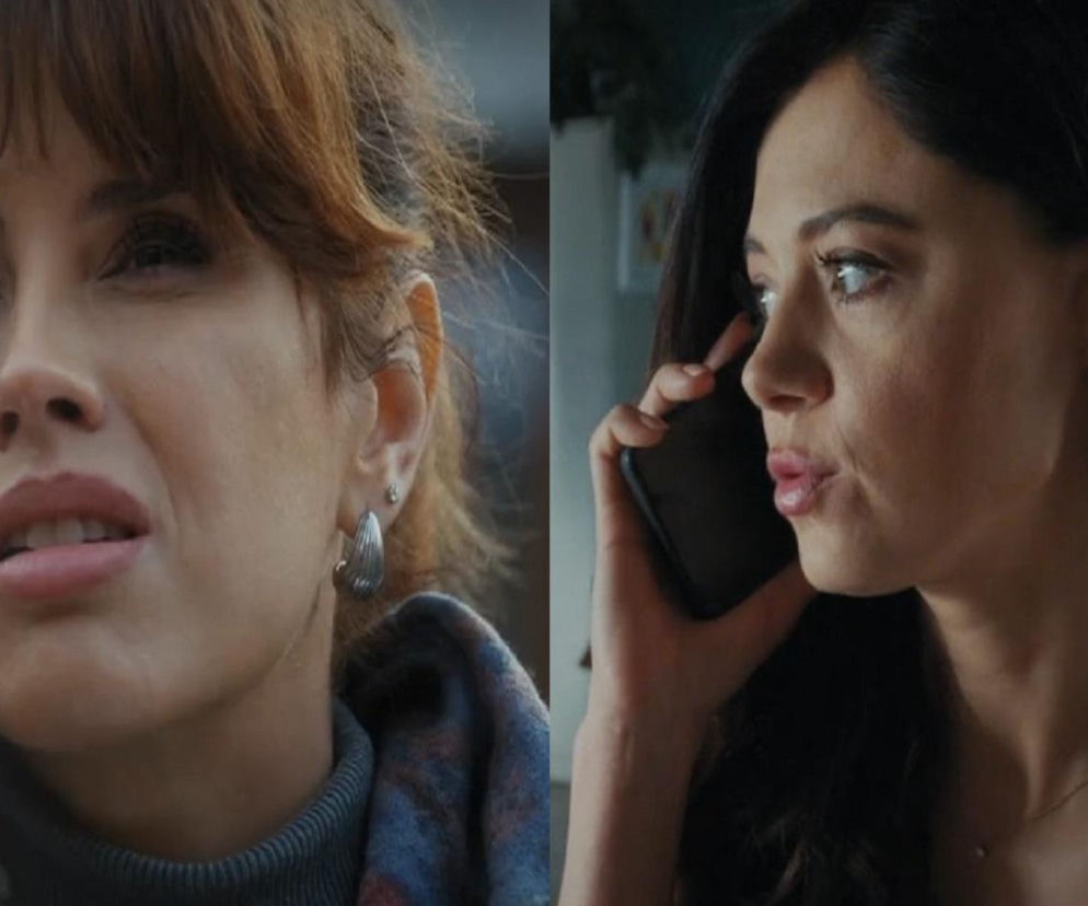 Kama (Michalina Sosna) i Iza (Adriana Kalska) z serialu M jak miłość rozmawiają przez telefony, tworząc spisek przeciwko Marcinowi. Kama ma zmartwiony wyraz twarzy, a Iza skupienie. Ich współpraca ma wpłynąć na Marcina, aby zrezygnował z pracy detektywa. Więcej o tym na Super Seriale.