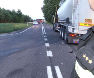 Wypadek motocyklisty