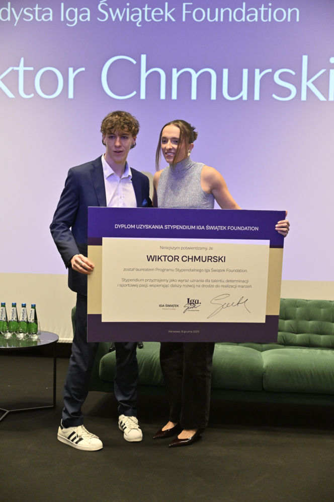 Iga Świątek rozdała stypendia