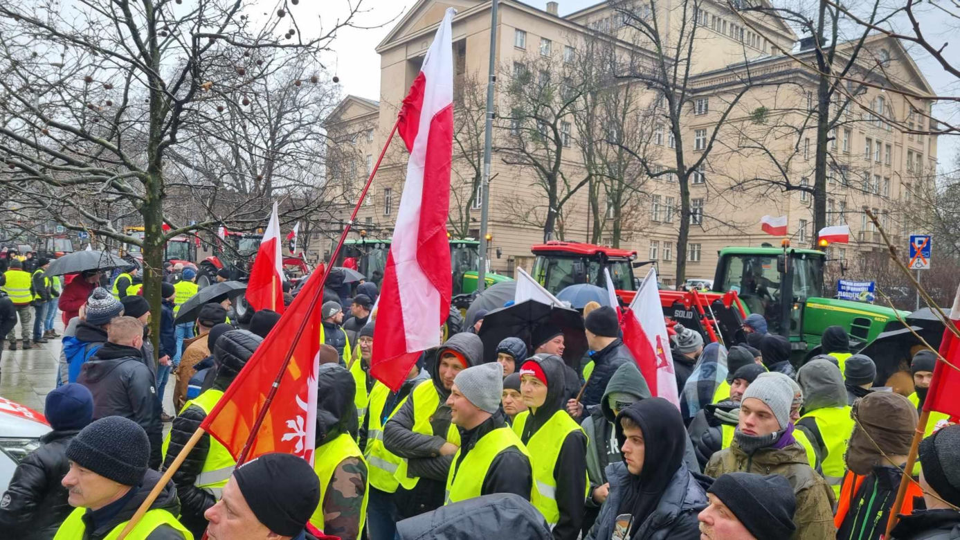 Protest rolników w Poznaniu