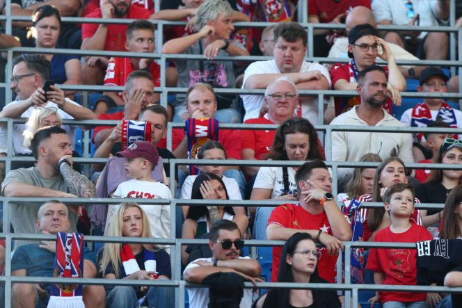 Wisła Kraków - Wieczysta Kraków: Zdjęcia kibiców i zawodników z meczu 6. kolejki PKO BP Ekstraklasy