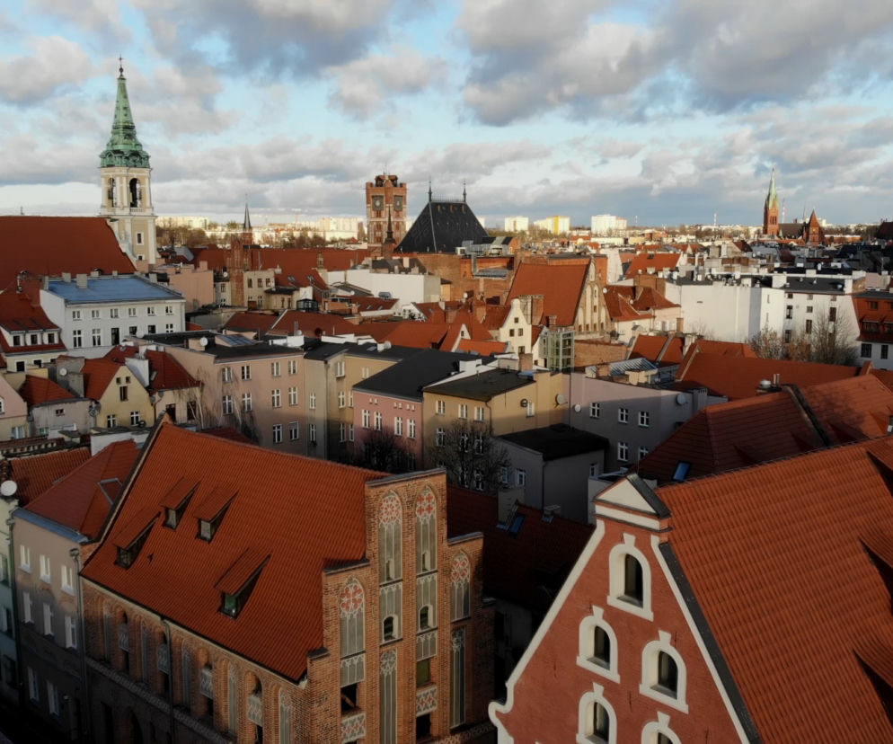 Starówka toruńska z lotu ptaka!