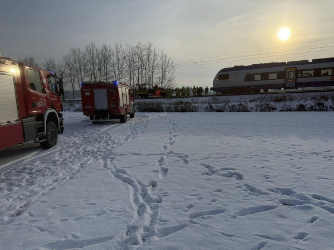Maszynista zgłosił brak fragmentu szyny