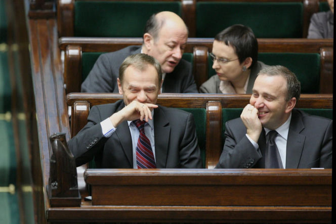 Donald Tusk i Grzegorz Schetyna