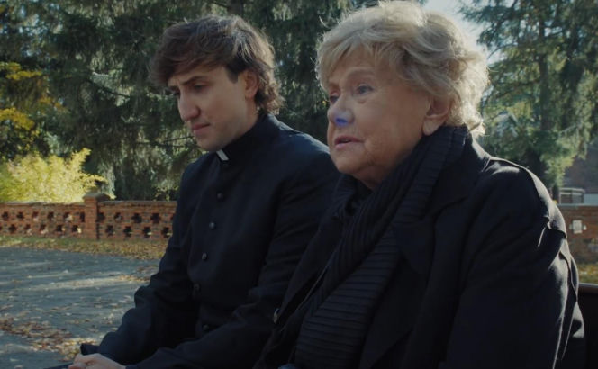 M jak miłość odc. 1910. Ksiądz Grzegorz (Paweł Janyst), Barbara (Teresa Lipowska)