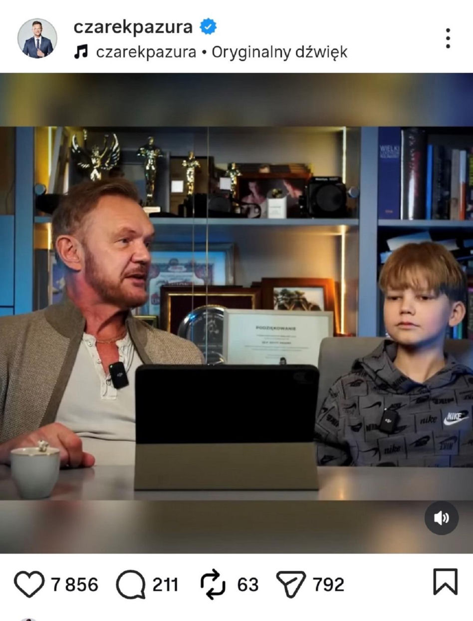 Cezary Pazura pokazał syna. Tak wygląda 13-letni Antoni