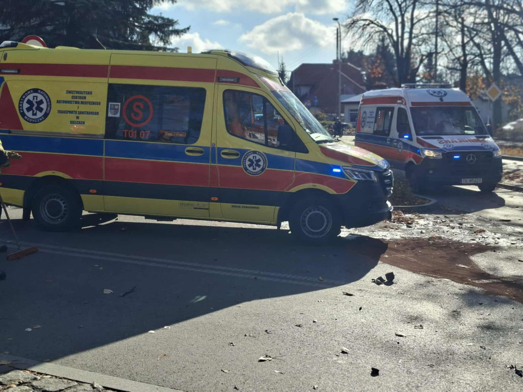 Wypadek na ul. Konstytucji 3-go Maja w Starachowicach