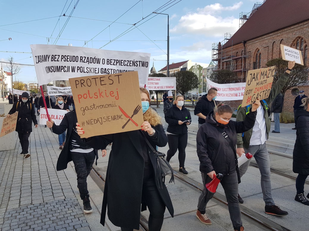 Zobaczcie jak przebiegał protest. 