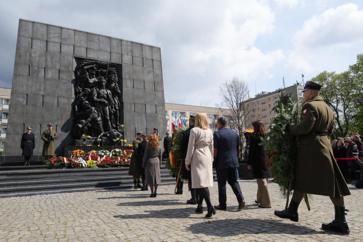 Oficjalne uroczystości z okazji 81. rocznicy wybuchu powstania w getcie warszawskim