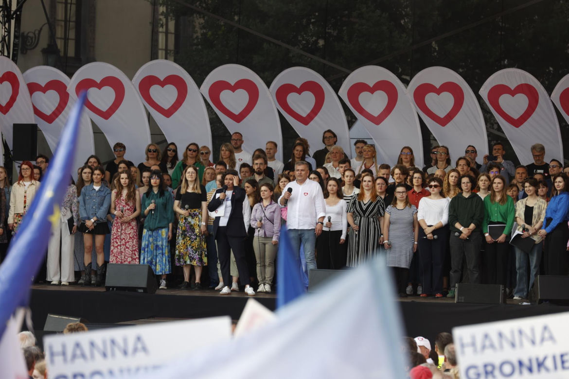 Wiec Donalda Tuska w Warszawie