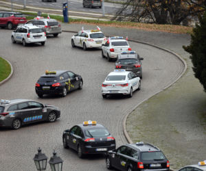 Szczecin: Protest właścicieli taxi