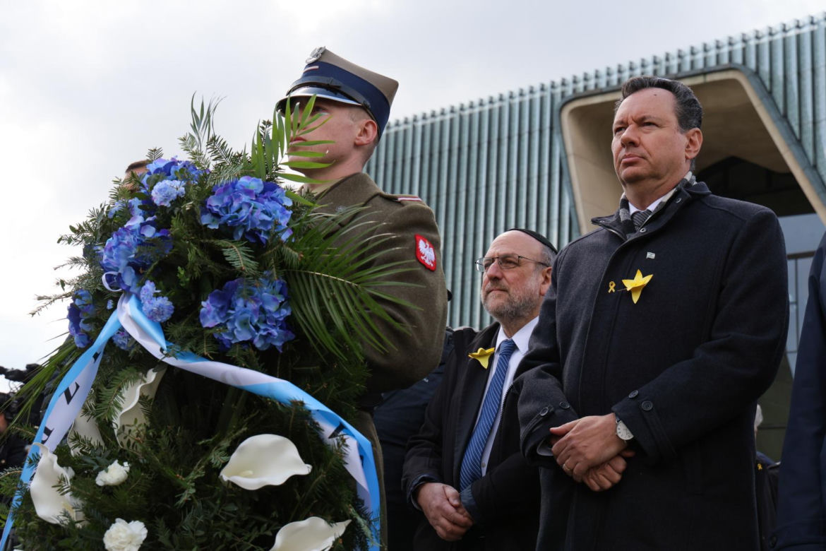 Oficjalne uroczystości z okazji 81. rocznicy wybuchu powstania w getcie warszawskim
