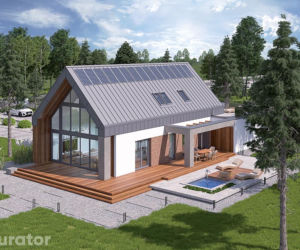 Projekt A102aG2 Dom z klimatem - wariant II