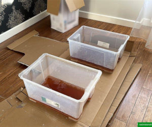 Laboratorium mefedronu w domu w Wawrze