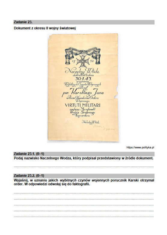 Matura 2021 historia rozszerzona  - arkusz 