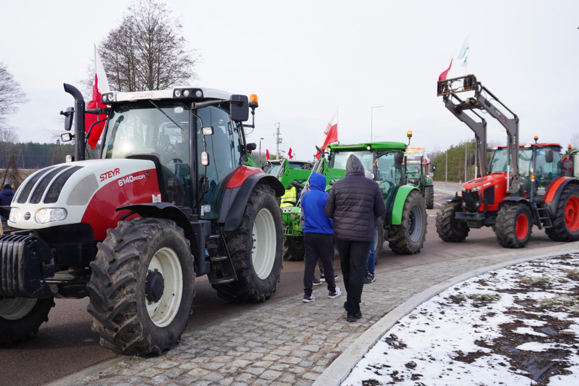 Protest rolników w Podlaskiem. Ciągniki blokują drogi w całym województwie! 