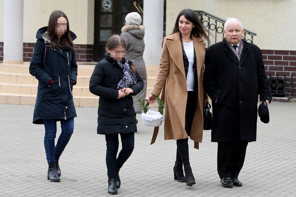 Marta Kaczyńska z córkami