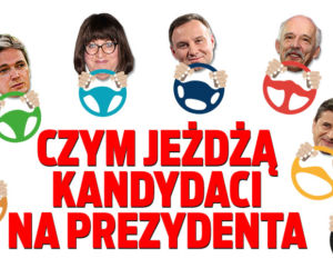 czym jeżdżą  kandydaci  na prezydenta 