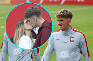 Ulala! Wojciech Mońka dostał gorącego buziaka od ślicznej ukochanej. Teraz czeka go kluczowy bój z Włochami