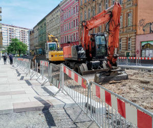 Przebudowa ulic w centrum Szczecina - maj 2020