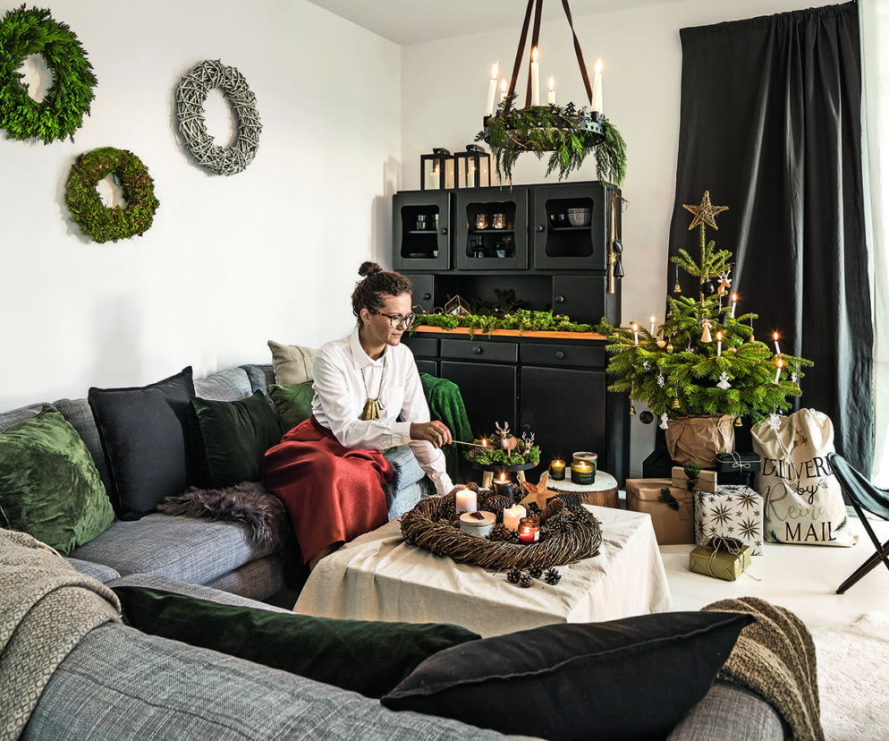 To mieszkanie to kwintesencja Skandynawii! Zobacz, jak Kasia urządziła dom na święta