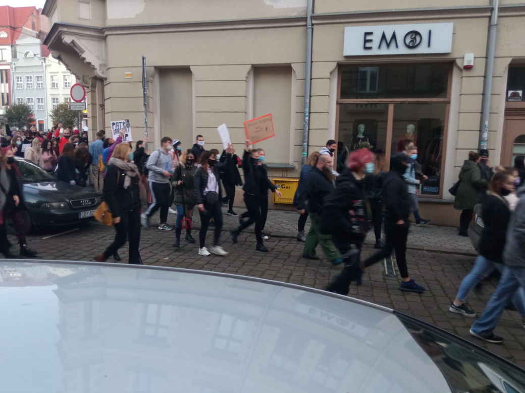 Protest w Grudziądzu