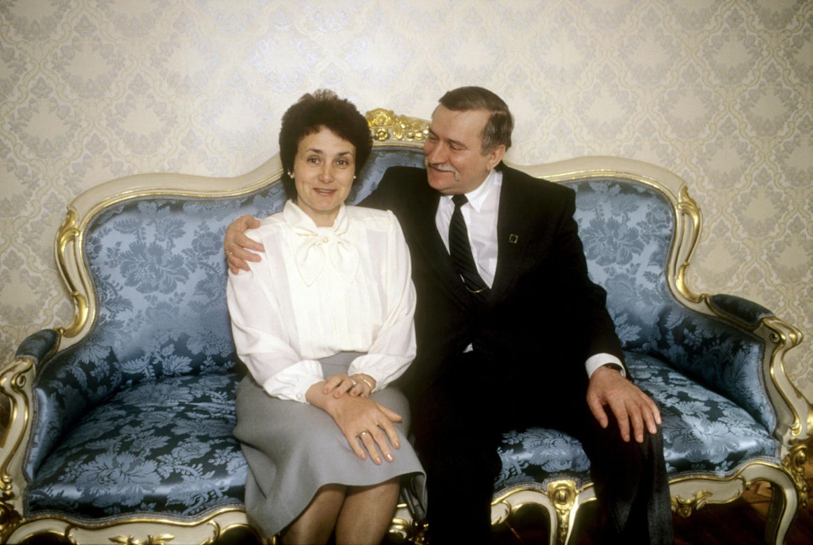 Lech Wałęsa z żoną Danutą