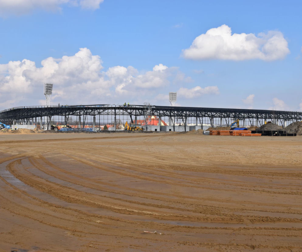 Budowa stadionu w Szczecinie - marzec 2020