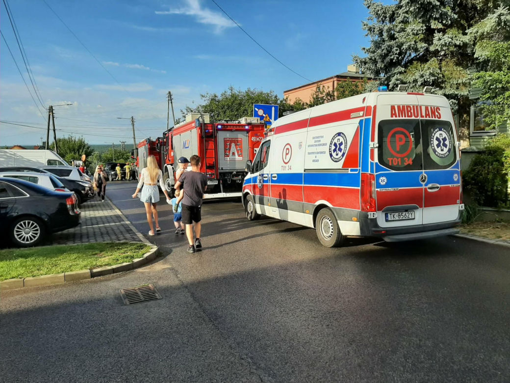 Wypadek na ulicy Żytniej w Starachowicach