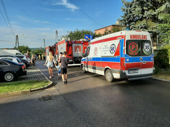 Wypadek na ulicy Żytniej w Starachowicach