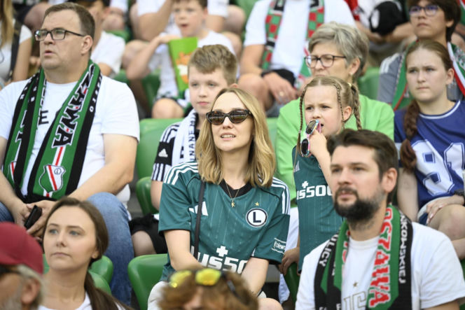 Legia Warszawa - Zagłębie Lubin: Zdjęcia kibiców