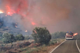 Pożary w Chorwacji na wyspie KORČULA
