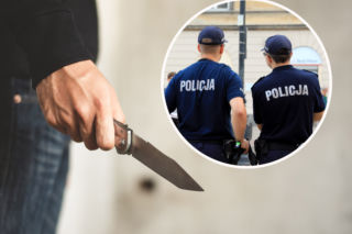 Rzucił się z nożem na policjantów. Próbował ich zabić? Prokuratura nie ma wątpliwości