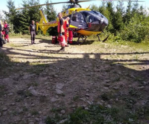 Śmierć na wieży widokowej w Gorcach. Nie żyje turysta