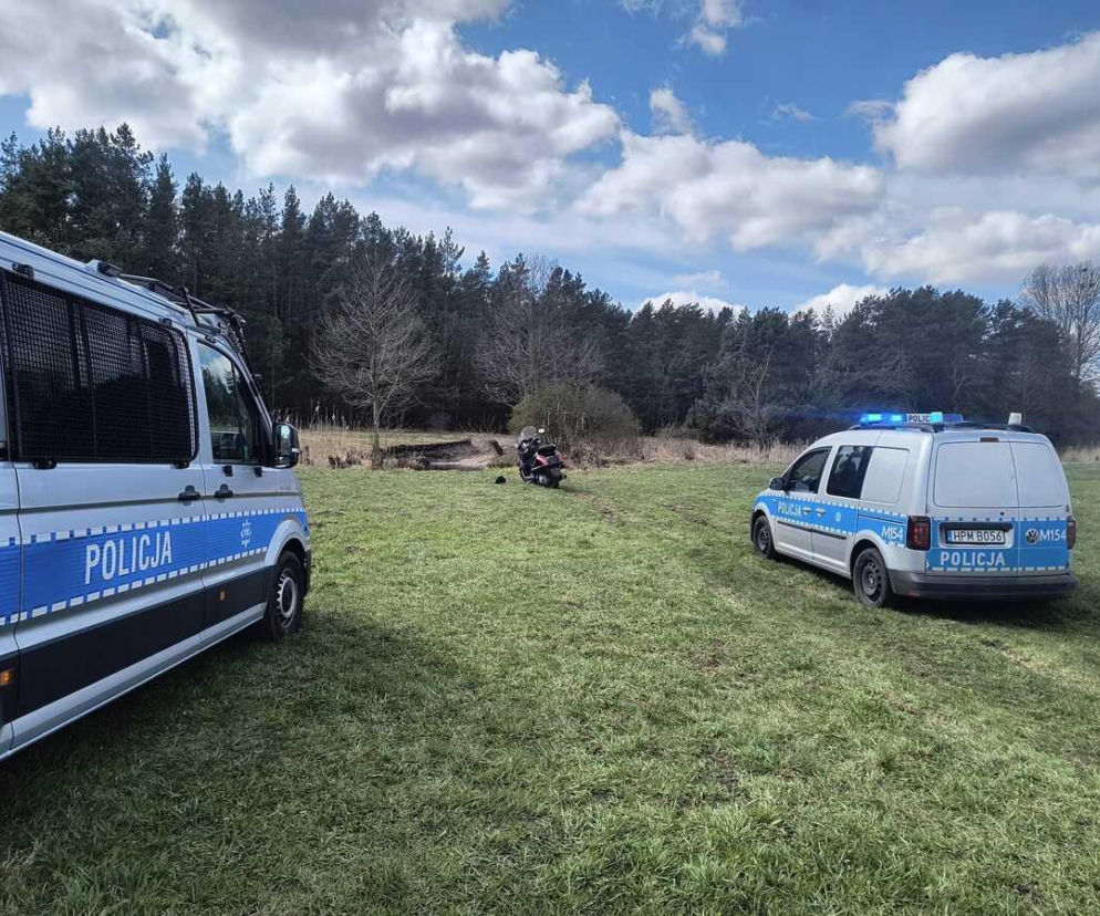 16-latek na motorowerze uciekał przed policją. Desperacki skok do rzeki nie pomógł