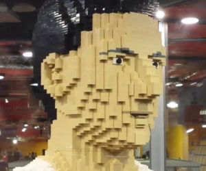 Robert Lewandowski z klocków Lego