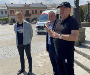 Studenci PWSZ odbierają klucz do bram Nowego Sącza