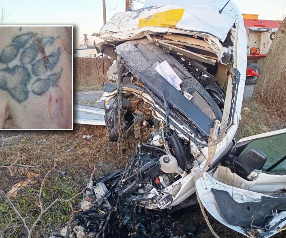 Ukradł auto kuriera i zginął po uderzeniu w drzewo. Policja publikuje te zdjęcia i prosi o pomoc